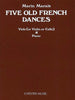 Marais, 5 Old French Dances for Viola and Piano (Chester)