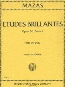 Mazas, Etudes Brillantes Op. 36 Book 2 for Violin (IMC)