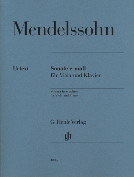 Mendelssohn, Sonata in C Minor for Viola and Piano (Henle)