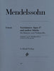 Mendelssohn, Variations Op. 17 and Other Pieces for Cello and Piano (Henle)