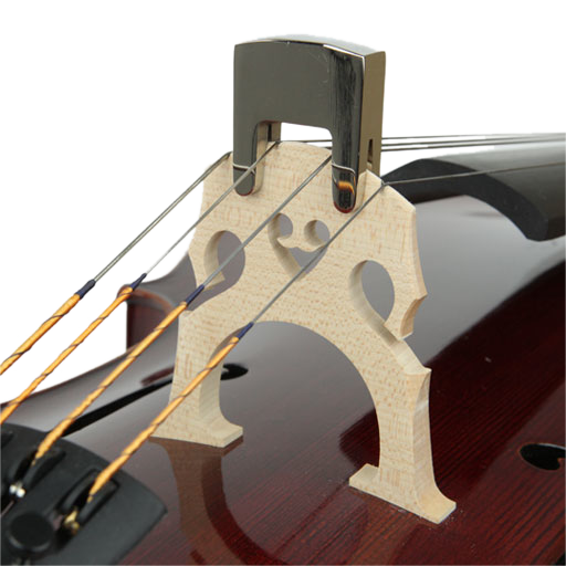 Sordina Per Violoncello Practice Mute - In Metallo Con Rivestimento Gomma, Japan Import - Foto 3