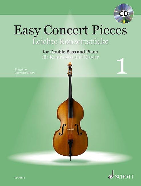 Mohrs, Easy Concert Pieces for Double Bass and Piano Book 1 (Schott)