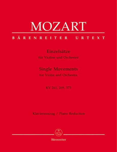 Mozart, Adagio K. 261 and Rondos K. 269 and K. 373 for Violin and Piano (Bareneiter)