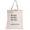 Music Tote Bag - Bass Clef (Calico)