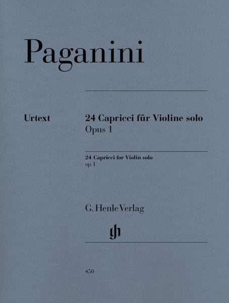 Paganini, 24 Caprices Op. 1 for Violin (Henle)
