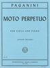 Paganini, Moto Perpetuo for Viola and Piano (IMC)