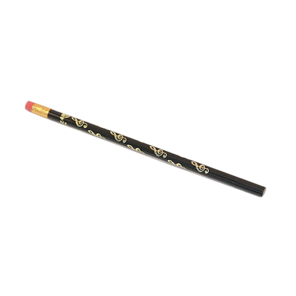 Pencil - Black with Gold Treble Clef
