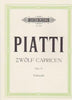 Piatti, 12 Caprices Op. 25 for Cello (Peters)