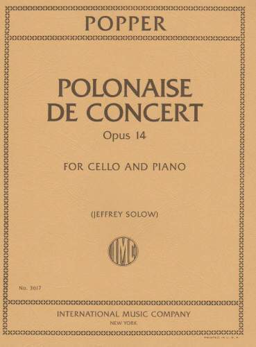 Popper, Polonaise de Concert Op. 14 for Cello and Piano (IMC)