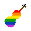 Sticker - Rainbow Violin or Viola