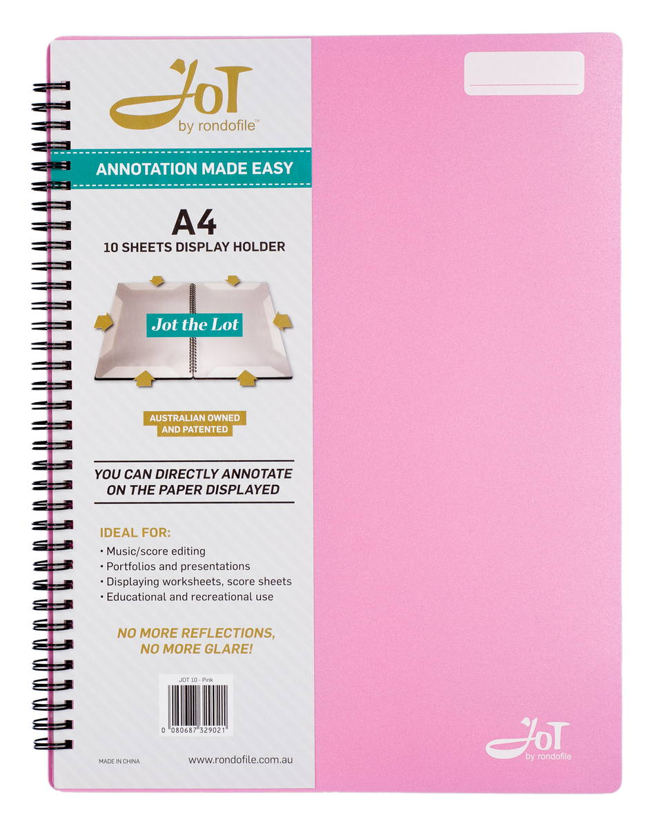 Rondofile Jot with Pink Cover (10 sheets) – Simply for Strings