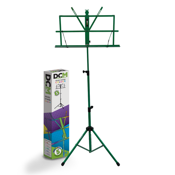 DCM Folding Music Stand with Bag Green