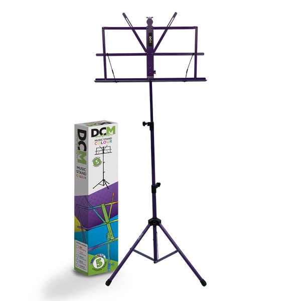 DCM Folding Music Stand with Bag Purple