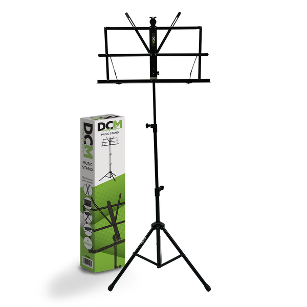 DCM Folding Music Stand with Bag Black
