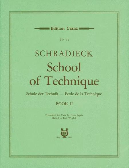 Schradieck, School of Viola Technique Book 2 (Cranz)