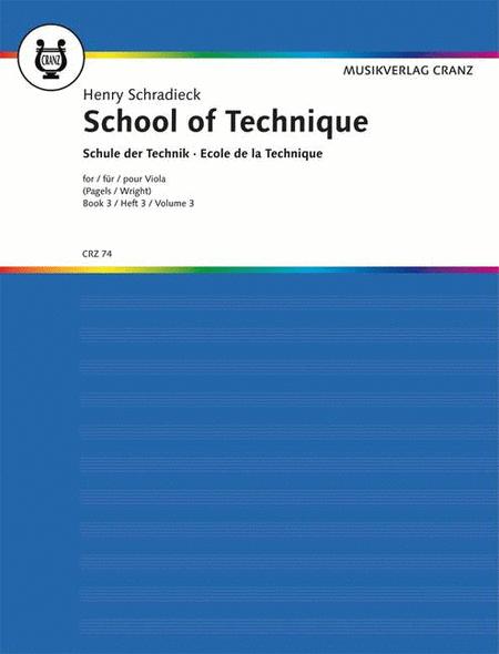Schradieck, School of Viola Technique Book 3 (Cranz)