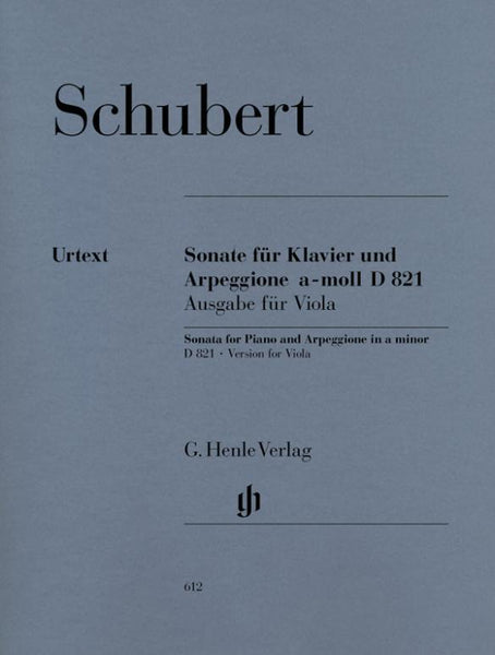 Schubert, Arpeggione for Viola and Piano (Henle)