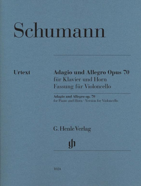 Schumann, Adagio and Allegro Op. 70 for Cello and Piano (Henle)