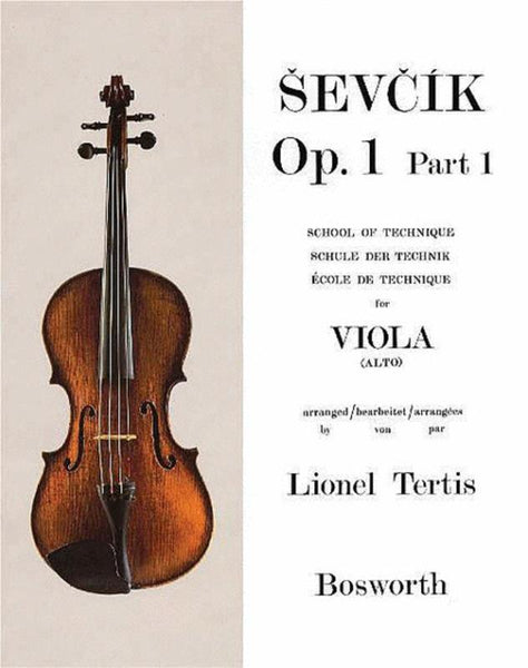 Sevcik, Op. 1 Part 1 for Viola (Bosworth)