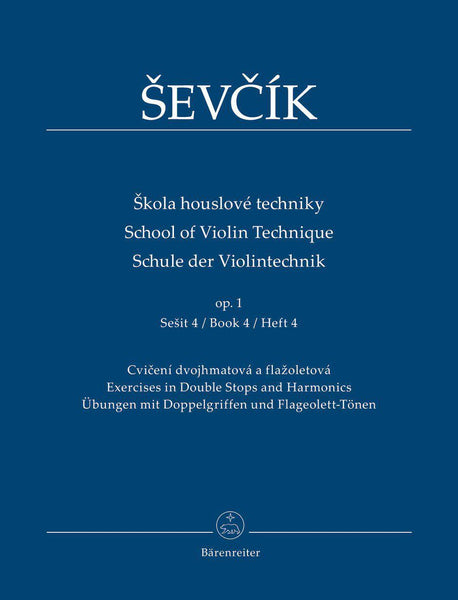 Sevcik, Op. 1 Part 4 for Violin (Barenreiter)