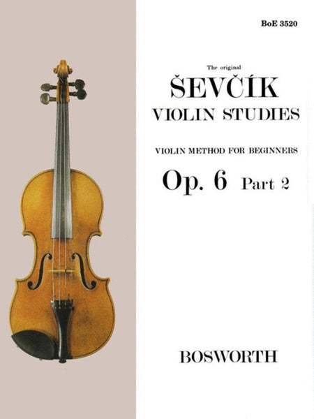 Sevcik, Op. 6 Part 2 for Violin (Bosworth)