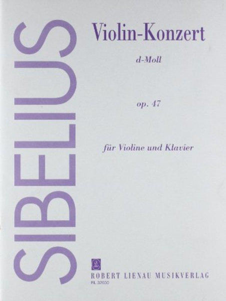 Sibelius, Concerto in D Minor Op. 47 for Violin and Piano (Lienau)