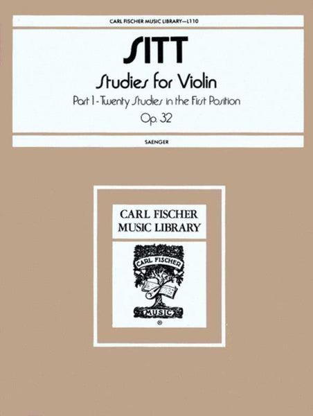 Sitt, 100 Studies Op. 32 Book 1 for Violin (Fischer)