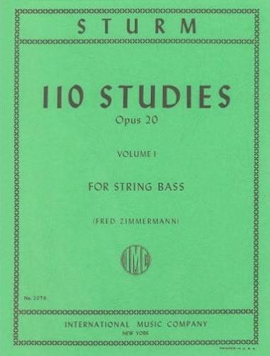 Sturm, 110 Studies Op. 20 Vol. 1 for Double Bass (IMC)