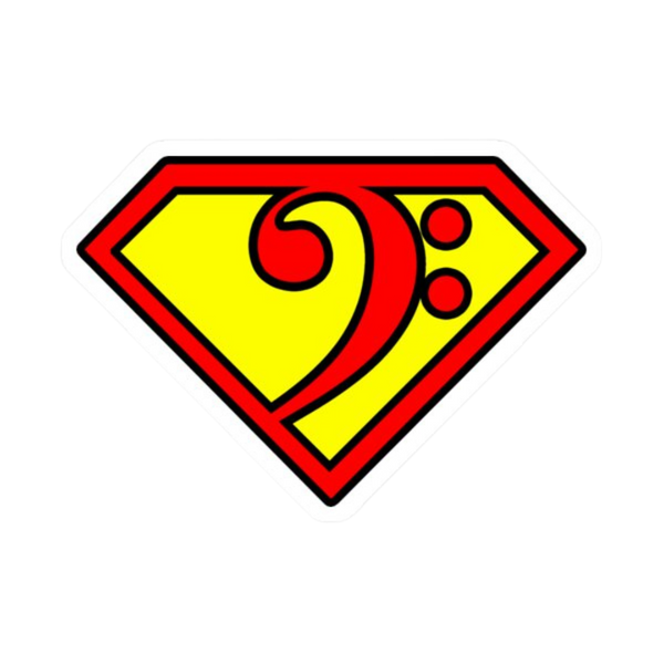 Sticker - Super Bass Clef