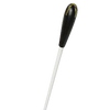 TAKT Baton 13" - White Stick with Ebony Handle and Brass Cross