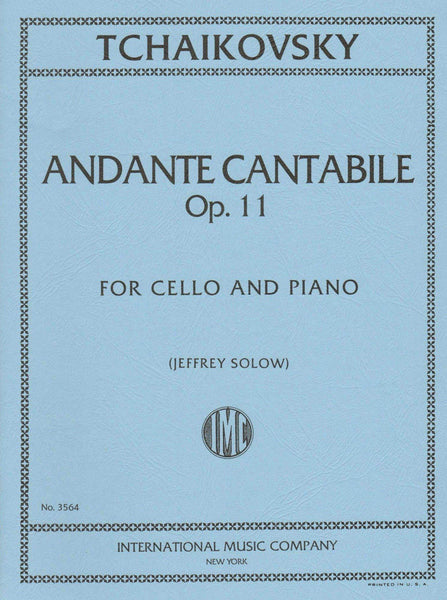 Tchaikovsky, Andante Cantabile Op. 11 for Cello and Piano (IMC)