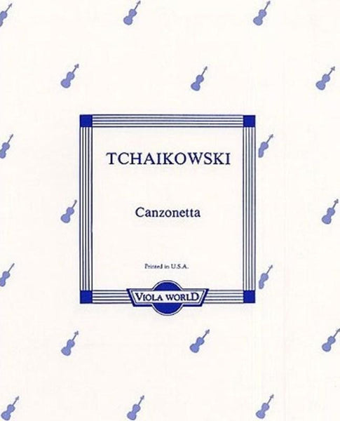 Tchaikovsky, Canzonetta for Viola and Piano (VWP)