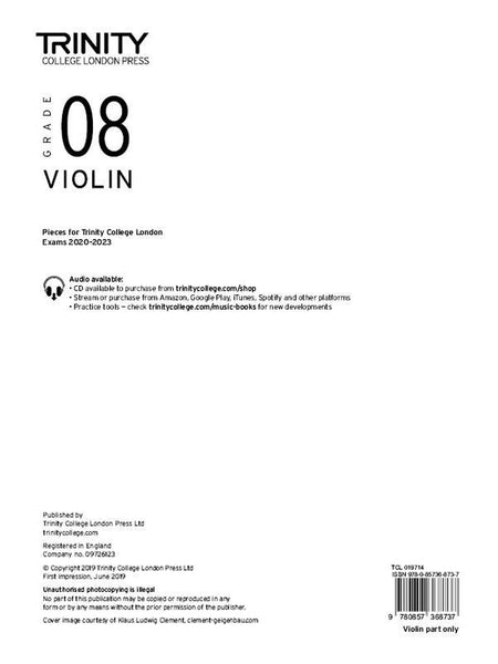 Trinity College London Violin 2020-23 Grade 8 Part Only