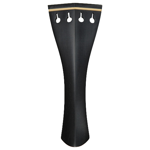 Violin Tailpiece - Hill Style Ebony with Boxwood Fret