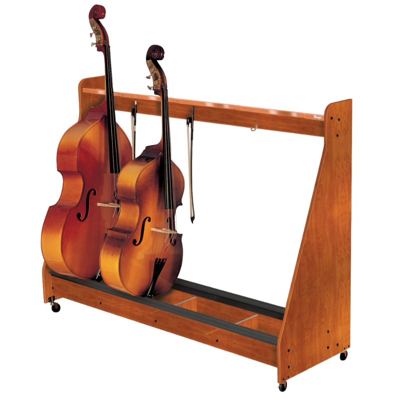 Wenger Double Bass Rack Maple Finish (4 Unit) – Simply for Strings