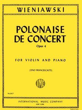 Wieniawski, Polonaise de Concert Op. 4 for Violin and Piano (IMC)