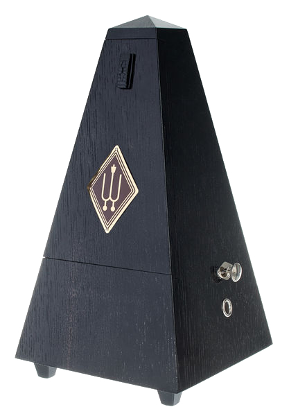 Wittner Metronome Plastic Black with Bell (Wood Front)