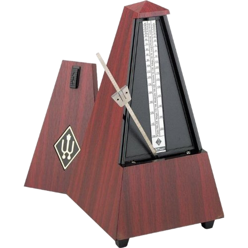 Wittner Metronome Plastic Mahogany with Bell (Wood Front)