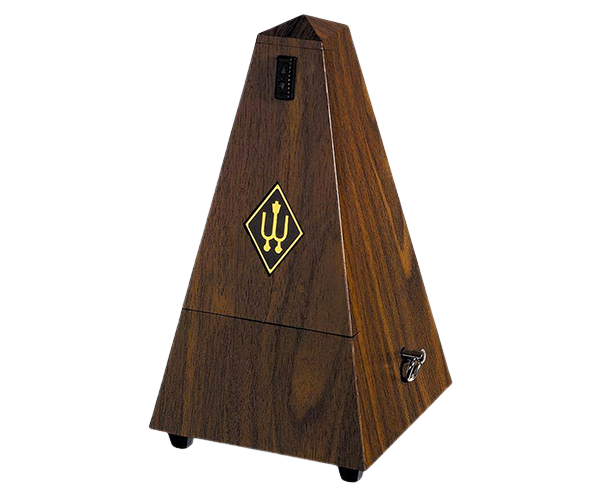 Wittner Metronome Plastic Walnut with Bell (Wood Front)