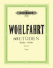 Wohlfahrt, 60 Studies Op. 45 for Viola (Peters)