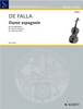 de Falla, Danse Espagnole for Violin and Piano (Schott)